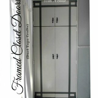 Framed Closet Doors (Duct Tape Crafts)