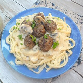 Linguine with Meatball Stroganoff