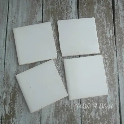 10 Minute Tile Coasters ~ Quick, easy, waterproof and strong Coasters with Duct Taped tiles ! #DuctTape #Coasters #Crafts