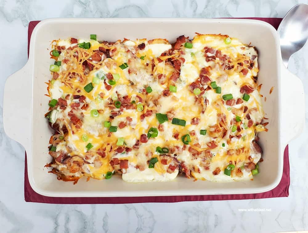 Loaded Potato and Chorizo Casserole