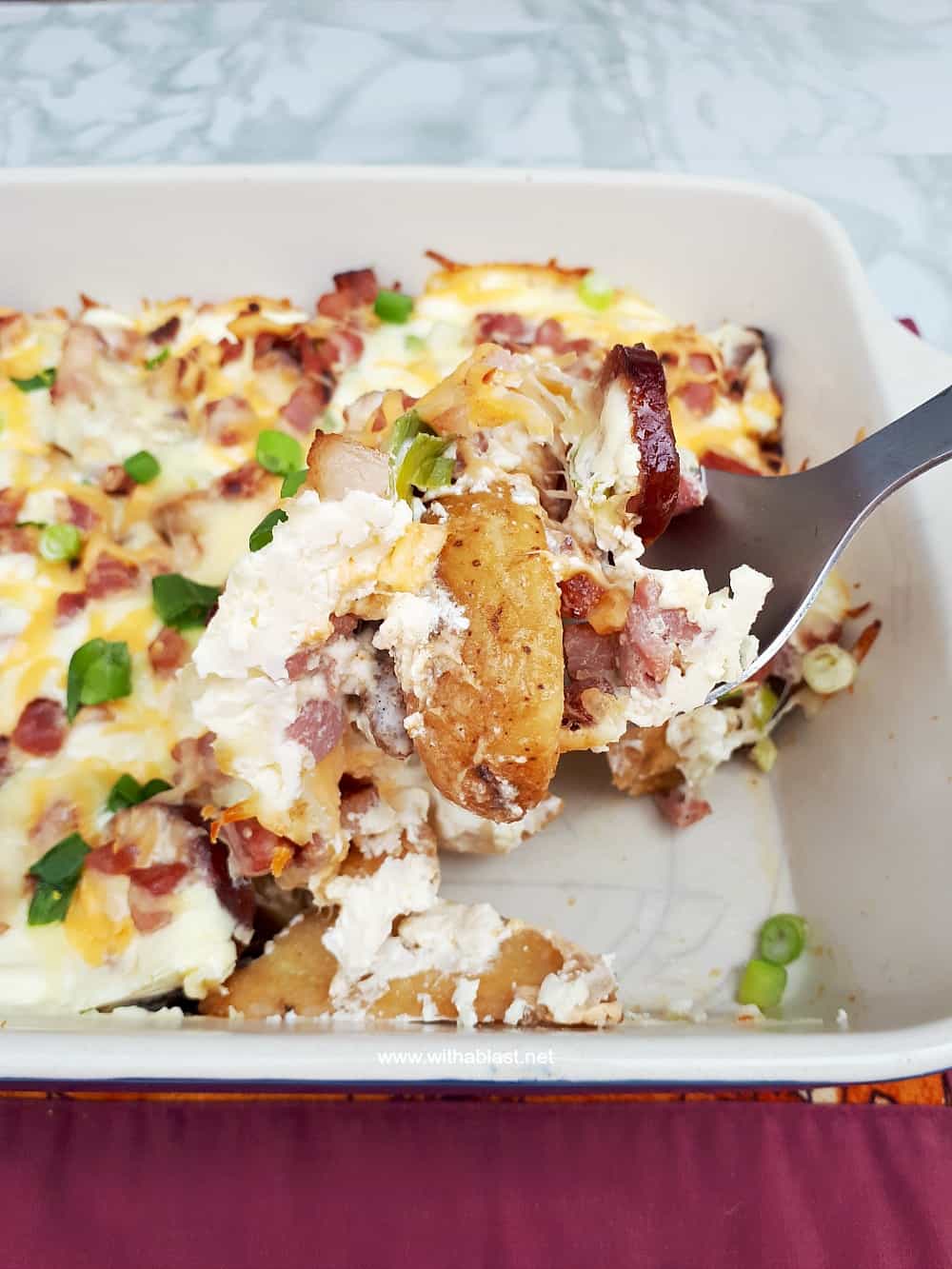 Loaded Potato and Chorizo Casserole