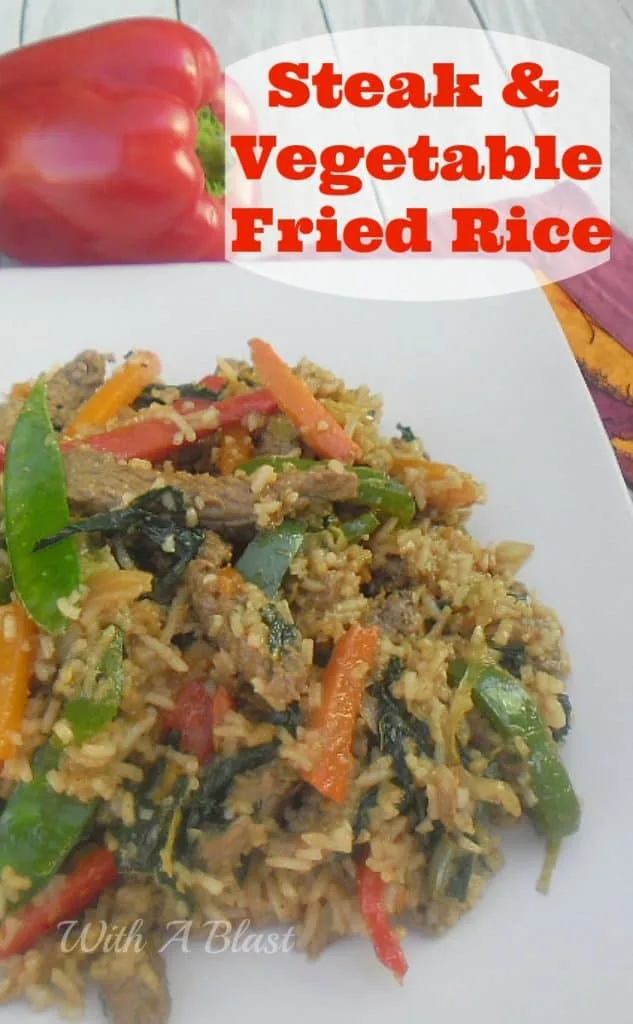 Steak and Vegetable Fried Rice 