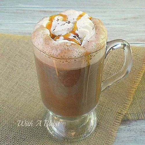 Divine, warming Caramel Hot Chocolate ~ this is to die for delicious ! Caramel Hot Chocolate