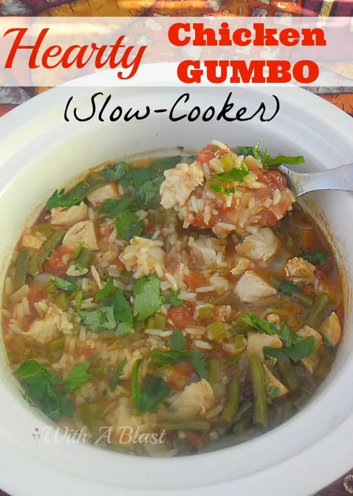 Scrumptiously warming, hearty Chicken Gumbo ~ perfect on a cold night and ready in 2 hours 