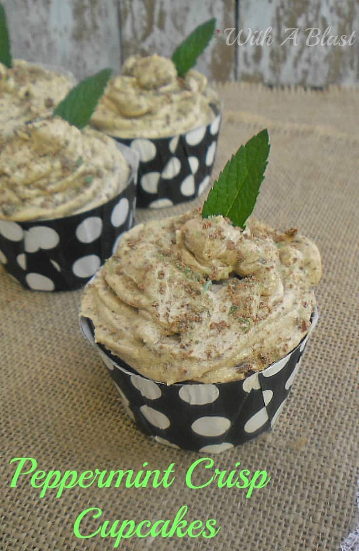 Peppermint Crisp Cupcakes