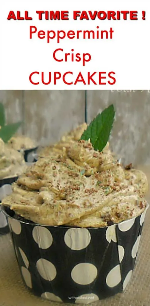 Peppermint Crisp Cupcakes