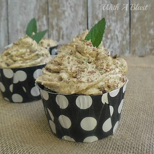 Peppermint Crisp Cupcakes