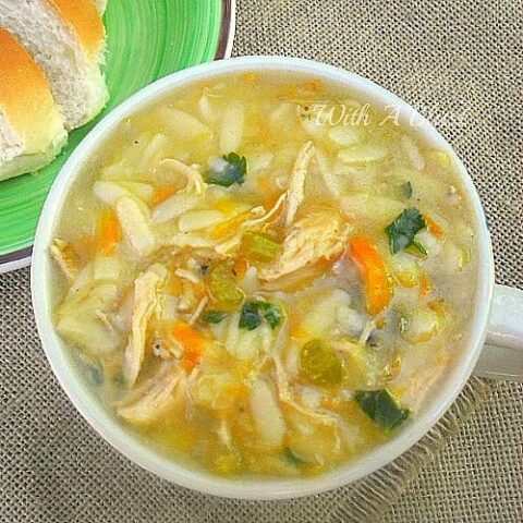 Quick Chicken Orzo Soup