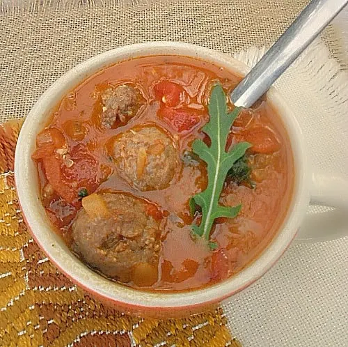 Quick Italian Meatball Soup