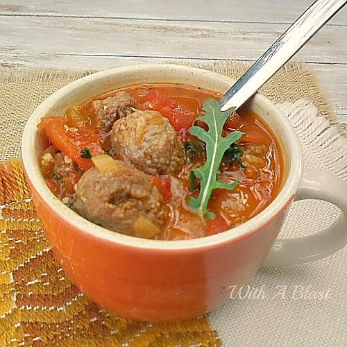 Quick Italian Meatball Soup 