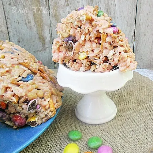 Rice Krispie and Pretzel "Bundt" Cake