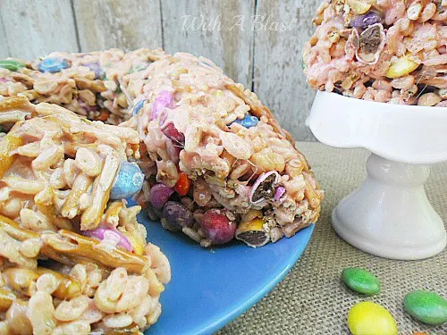 Rice Krispie and Pretzel "Bundt" Cake 