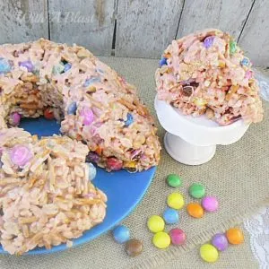 Rice Krispie and Pretzel Bundt Cake