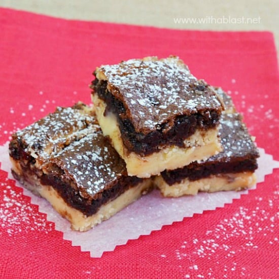 Cinnamon Cheesecake Brownies have a Gooey Brownie layer with a creamy Cinnamon Cheesecake layer. What a perfect dessert combination !