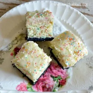 Oreo Funfetti Cake Bars