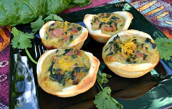Bacon and Spinach mini Quiches 