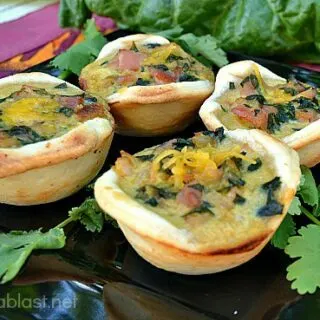 Bacon and Spinach Mini Quiches