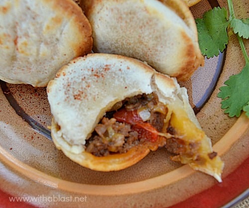 Serve these tasty, easy Cocktail Beef Empanadas as an appetizer or as part of a savory party platter. An absolute must have on game day !
