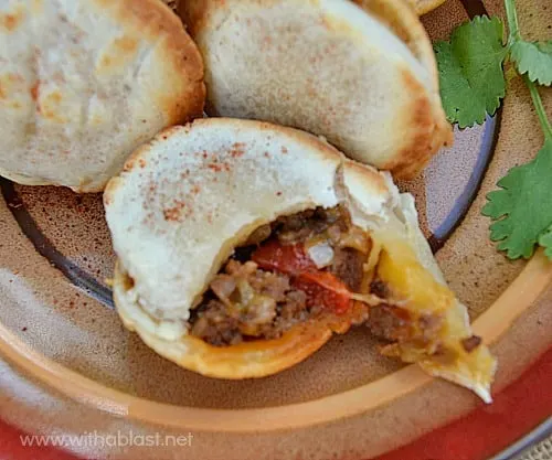 Serve these tasty, easy Cocktail Beef Empanadas as an appetizer or as part of a savory party platter. An absolute must have on game day !