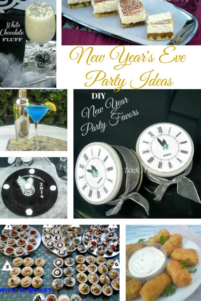 20 New Year's Eve Party Ideas ~ Cocktails, Snacks, Decor  #NewYear #NewYearsEve #NewYearsPartyIdeas #PartyIdeas