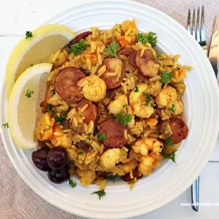 Shrimp and Chorizo Paella