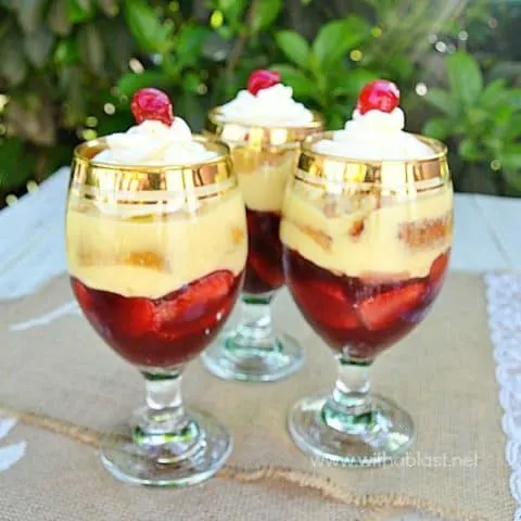 Strawberry Liqueur Trifles
