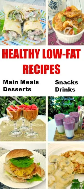 Healthy, low-fat meals and drinks do not mean boring !