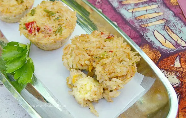 Mozzarella Stuffed Rice Clusters ~ Perfect and very tasty Rice Appetizer or snack with gooey Mozzarella in the center