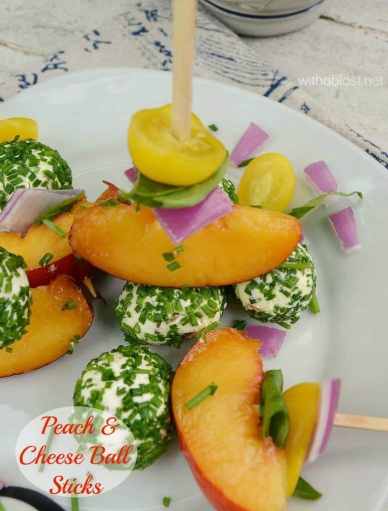 An Appetizer or snack on a stick is always a winner and these are absolutely divine ! 