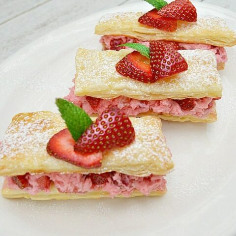 Strawberry Cream Pastries