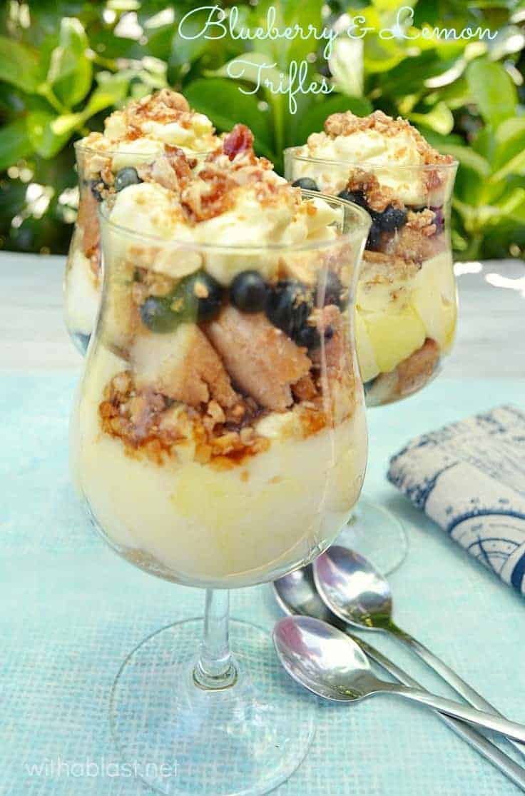 Blueberry and Lemon Trifles