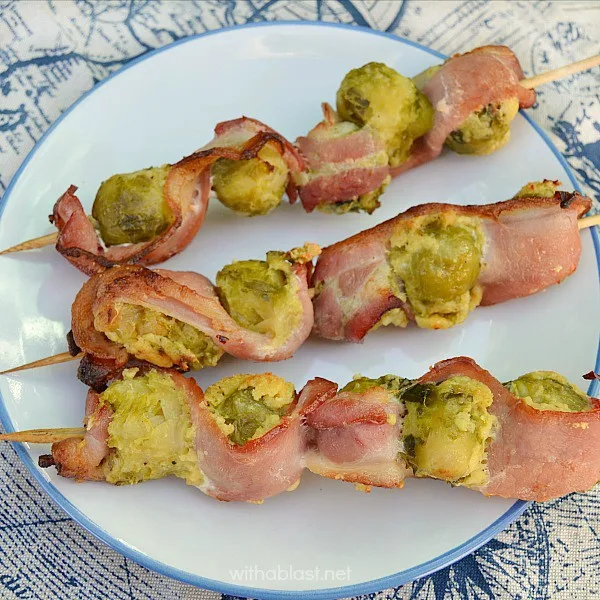 Parmesan Bacon Brussels Sprouts ~ Turn your Brussels Sprouts haters into new fans with only 3 extra ingredients ~ These Parmesan Bacon Brussels Sprouts are great as an appetizer or side dish ~ many ways to cook them !