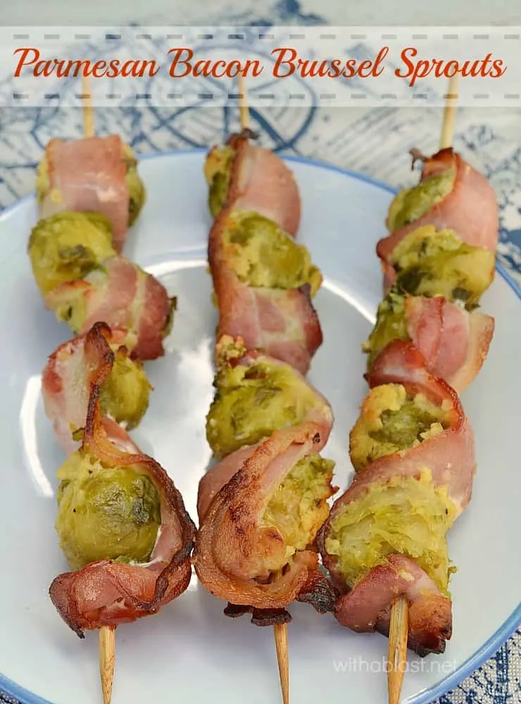 Parmesan Bacon Brussels Sprouts ~ Turn your Brussels Sprouts haters into new fans with only 3 extra ingredients ~ These Parmesan Bacon Brussels Sprouts are great as an appetizer or side dish ~ many ways to cook them ! Parmesan Bacon Brussels Sprouts ~ Turn your Brussels Sprouts haters into new fans with only 3 extra ingredients ~ These Parmesan Bacon Brussels Sprouts are great as an appetizer or side dish ~ many ways to cook them !