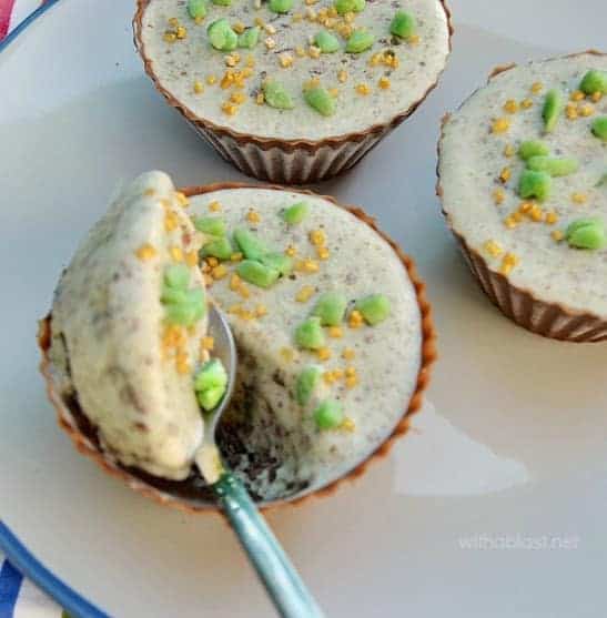 Peppermint Chocolate Ice-Cream Cups 