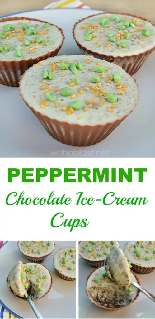 Peppermint Chocolate Ice-Cream Cups