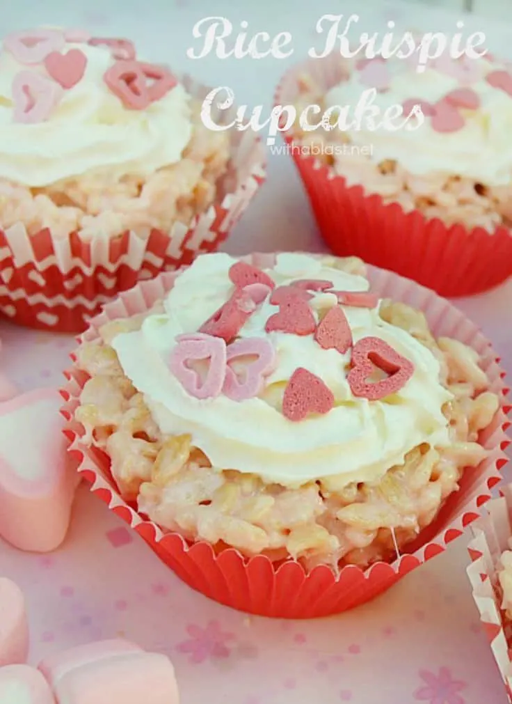Rice Krispie Cupcakes (Valentine's Day)