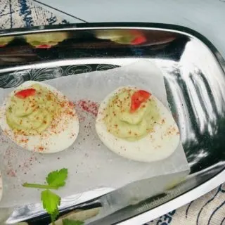 Avocado Lime Deviled Eggs