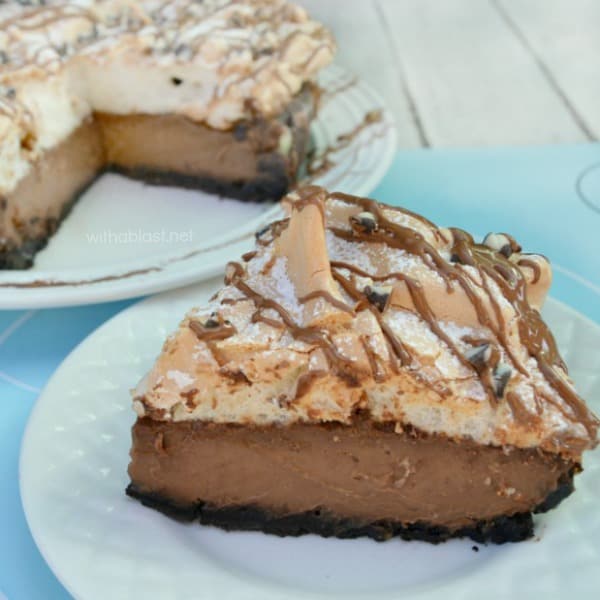 Chocolate Meringue Pie has a smooth, silky, almost ganache-like filling with a bit of an unusual, divine Meringue topping - so easy to make!