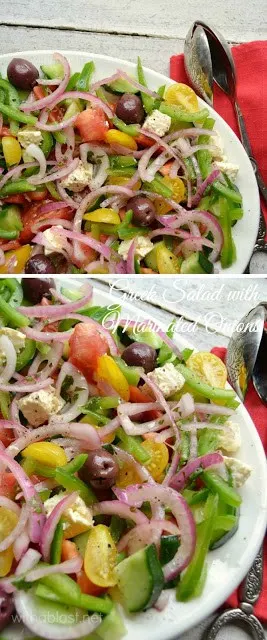 The ever popular Greek Salad gets a small makeover and it is scrumptious ! Definitely a salad recipe you need to add to your collection, especially when you have a BBQ !