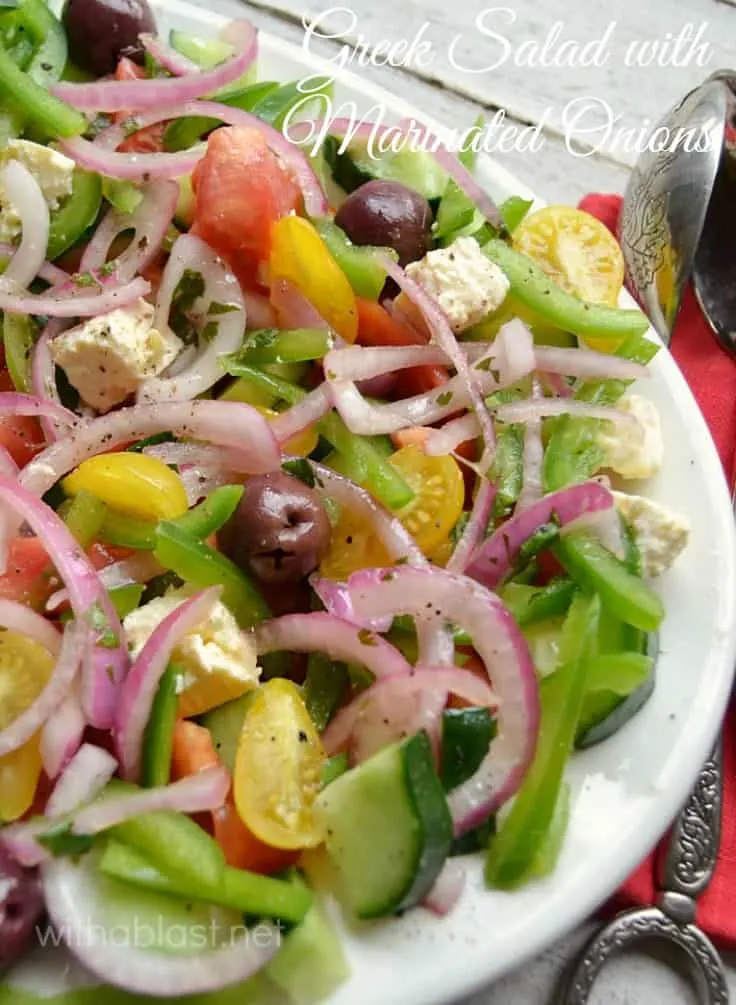 The ever popular Greek Salad gets a small makeover and it is scrumptious ! Definitely a salad recipe you need to add to your collection, especially when you have a BBQ !
