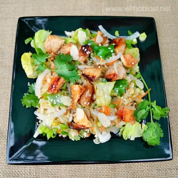 Thai Chicken Salad ~ This Thai Chicken Salad is the perfect lunch or light dinner and you can do all the prepping way in advance ! Thai Chicken Salad ~ This Thai Chicken Salad is the perfect lunch or light dinner and you can do all the prepping way in advance !