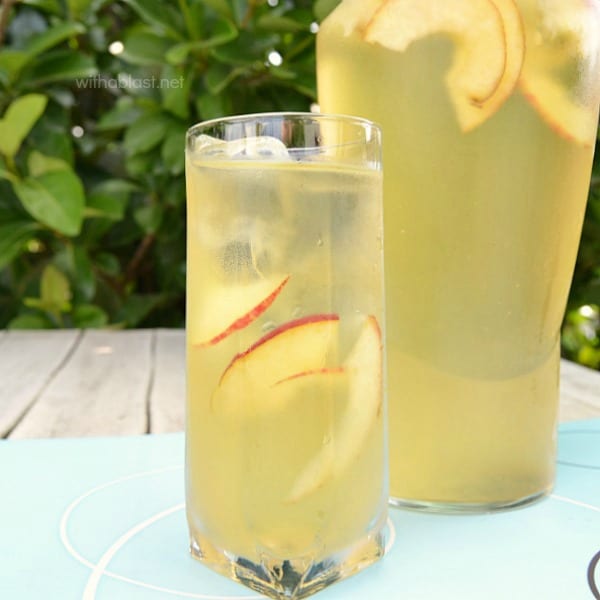 Apple and Ginger Cooler can be made in advance and is not only a delicious, refreshing drink, but also helps with heartburn (kid-friendly too!) 