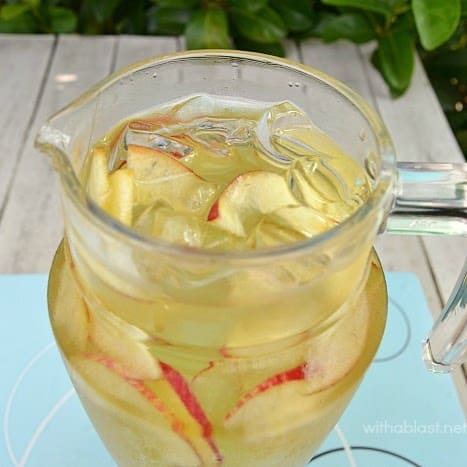 Apple and Ginger Cooler can be made in advance and is not only a delicious, refreshing drink, but also helps with heartburn (kid-friendly too!).