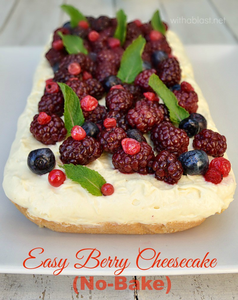 Easy Berry Cheesecake No Bake With A Blast