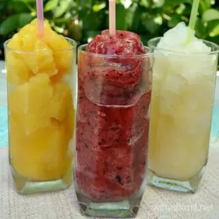 Fresh Fruit and Juice Slush Puppies