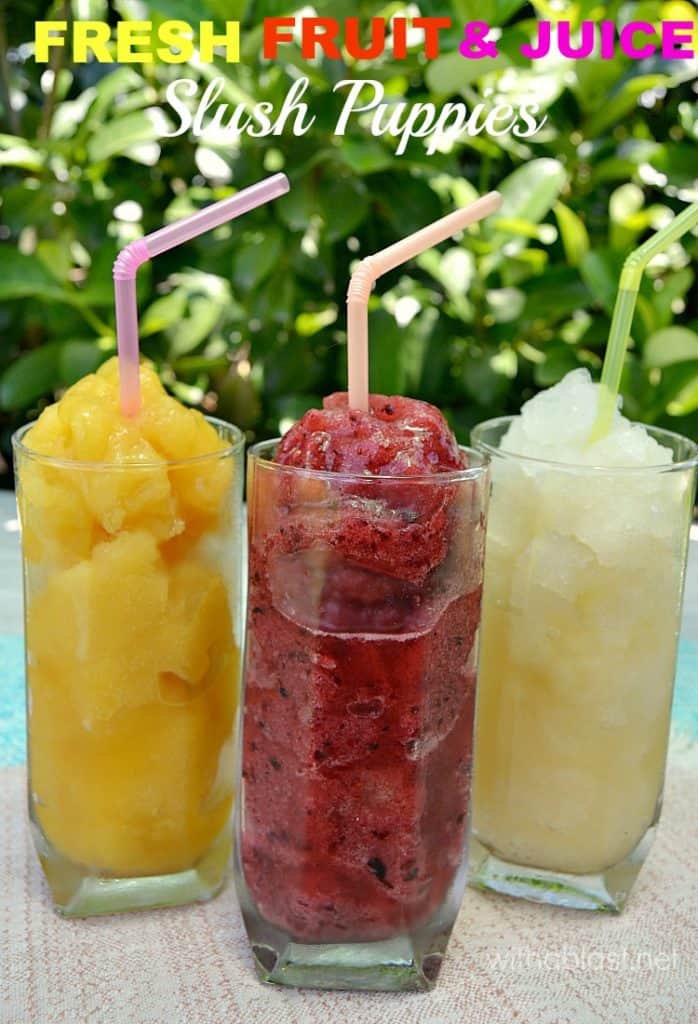 Fresh Fruit and Juice Slush Puppies 