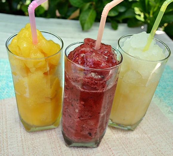 Fresh Fruit and Juice Slush Puppies 