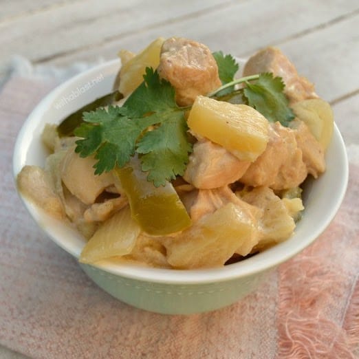 Slow-Cooker Tropical Chicken is a no-fuss, delicious recipe which brings the Island flavors straight to your dinner table - perfect week night meal