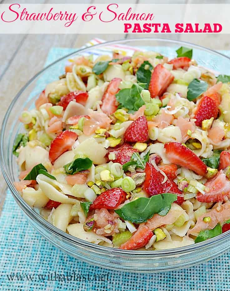 Strawberry and Salmon Pasta Salad 