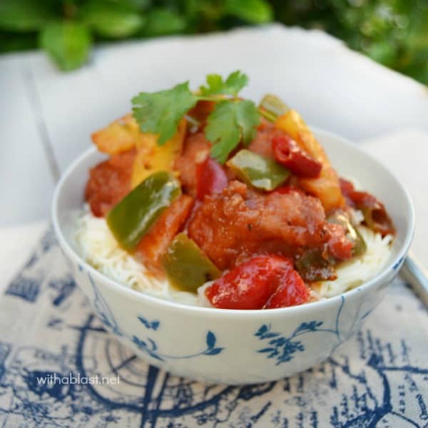 Sweet and Sour Pork is quick and easy to make at home - on the dinner table in 30 minutes and kid-friendly dish too!